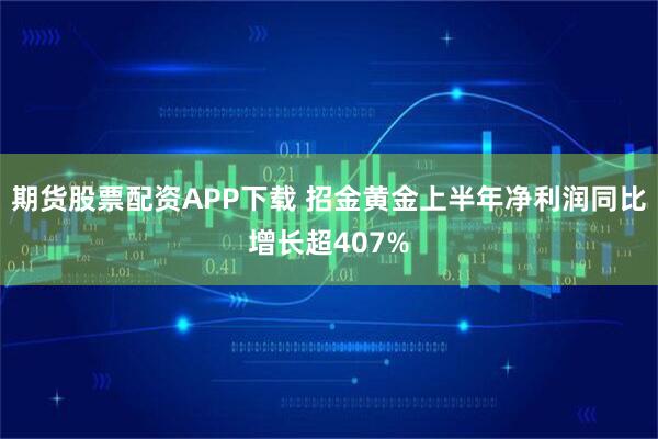 期货股票配资APP下载 招金黄金上半年净利润同比增长超407%